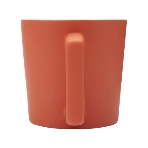 Cali Керамическая кружка объемом 370 мл с матовой отделкой - Оранжевый; - купить необычные сувениры в Воронеже