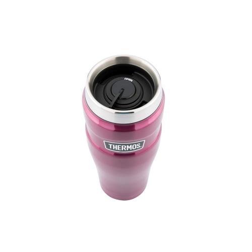 Кружка-термос со стальной колбой SK1005 Matte Raspberry leak proof Vacuum Travel Tumbler, 470ml.; - купить необычные подарки в Воронеже
