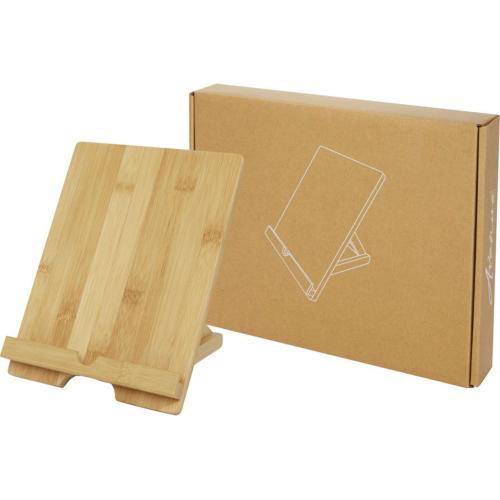 Taihu держатель для планшета из бамбука; - купить подарки с логотипом в Воронеже