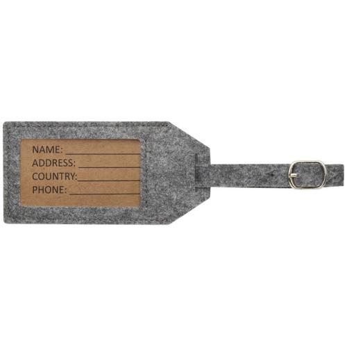 Багажная бирка Tie - Серый; - купить необычные подарки в Воронеже