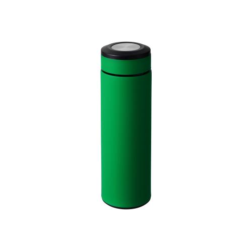 Термос Confident с покрытием soft-touch 420мл, зеленый