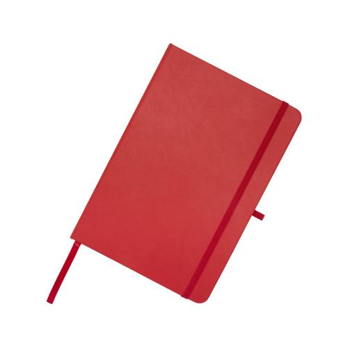 Teak блокнот А5 из переработан. материала в твердой обложке с линован. страницами - Красный; - купить подарки с логотипом в Воронеже