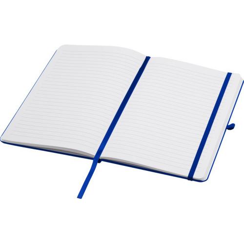 Teak блокнот А5 из переработан. материала в твердой обложке с линован. страницами - Ярко-синий; - купить именные сувениры в Воронеже