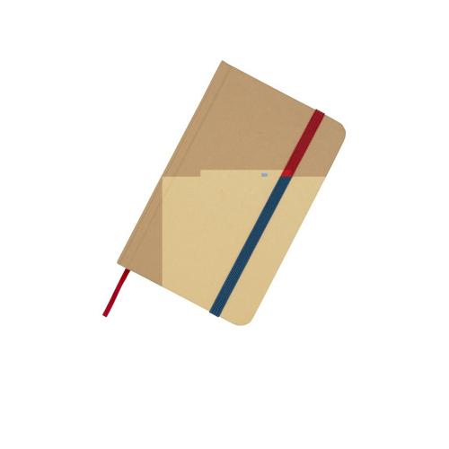 Reed блокнот формата А6 из переработанного материала в твердой обложке с простыми страницами - Синий; - купить подарки с логотипом в Воронеже