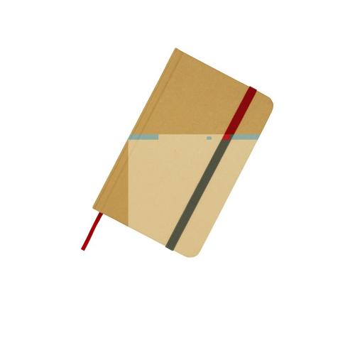 Reed блокнот формата А6 из переработанного материала в твердой обложке с простыми страницами - Зеленый лесной; - купить подарки с логотипом в Воронеже