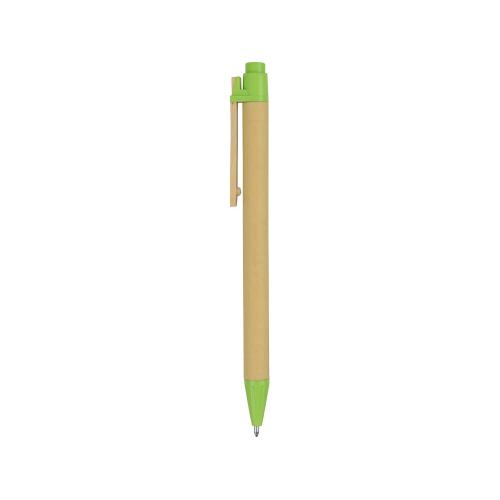 Ручка шариковая Salvador, натуральный/зеленый; - купить именные сувениры в Воронеже