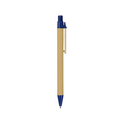 Ручка шариковая Salvador, натуральный/темно-синий; - купить необычные сувениры в Воронеже