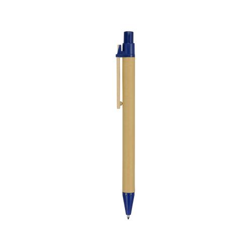 Ручка шариковая Salvador, натуральный/темно-синий; - купить именные сувениры в Воронеже
