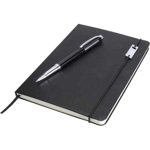 Набор Legato Elegance из блокнота формата А5 в твердой обложке и ручки-роллера; - купить именные сувениры в Воронеже