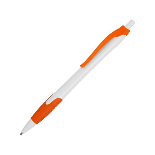 Ручка шариковая Santa Monica, белый/оранжевый; - купить бизнесс-сувениры в Воронеже