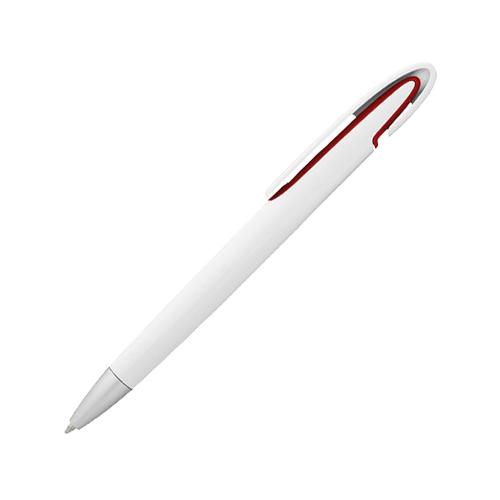 Ручка шариковая Rio, черные чернила, белый/красный