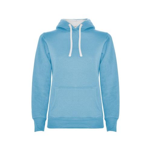 Толстовка с капюшоном Urban женская, небесно-голубой/белый