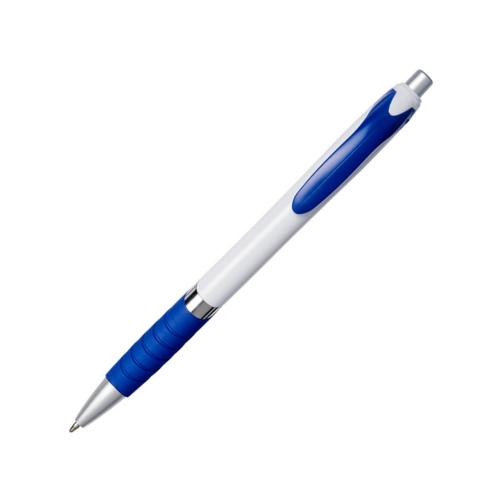 Шариковая ручка Turbo в белом корпусе, белый/cиний, синие чернила