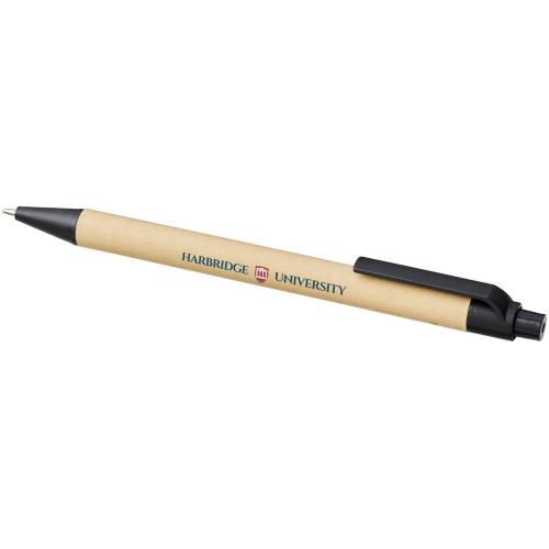 Шариковая ручка Berk из переработанного картона и кукурузного пластика; - купить подарки с логотипом в Воронеже