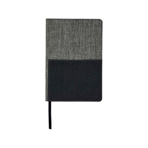 Блокнот Mera RPET размера A5 с передним карманом; - купить необычные подарки в Воронеже