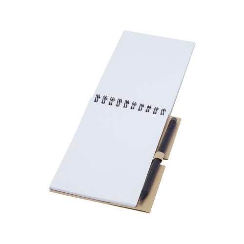 Блокнот Luciano Eco на пружине, с карандашом, маленький; - купить именные сувениры в Воронеже