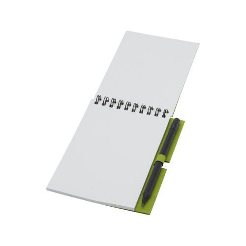 Блокнот Luciano Eco на пружине, с карандашом, маленький; - купить именные сувениры в Воронеже