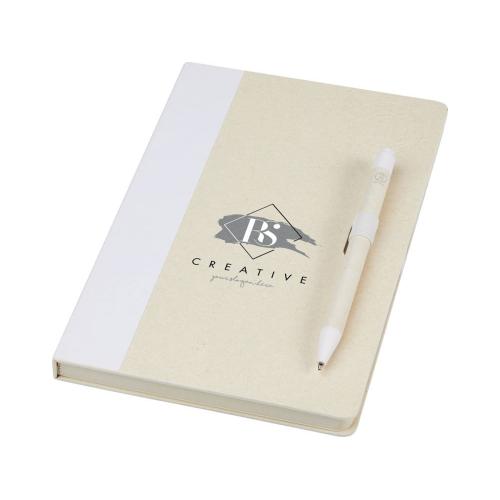 Блокнот размером A5 и шариковая ручка Dairy Dream; - купить подарки с логотипом в Воронеже