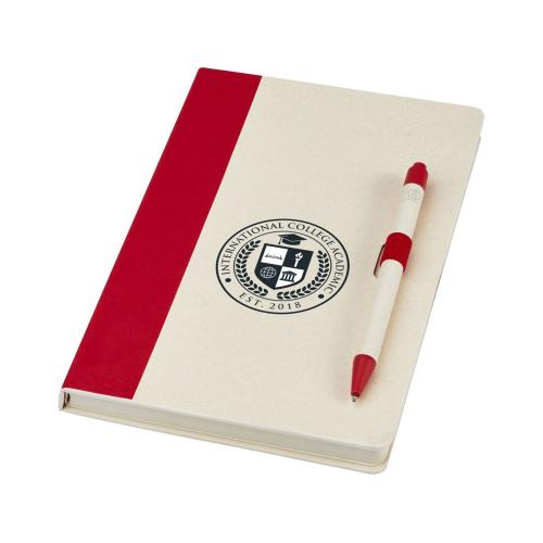 Блокнот размером A5 и шариковая ручка Dairy Dream; - купить подарки с логотипом в Воронеже