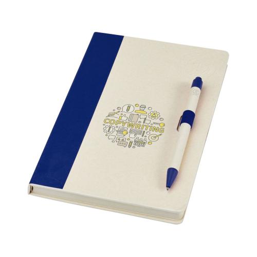 Блокнот размером A5 и шариковая ручка Dairy Dream; - купить подарки с логотипом в Воронеже