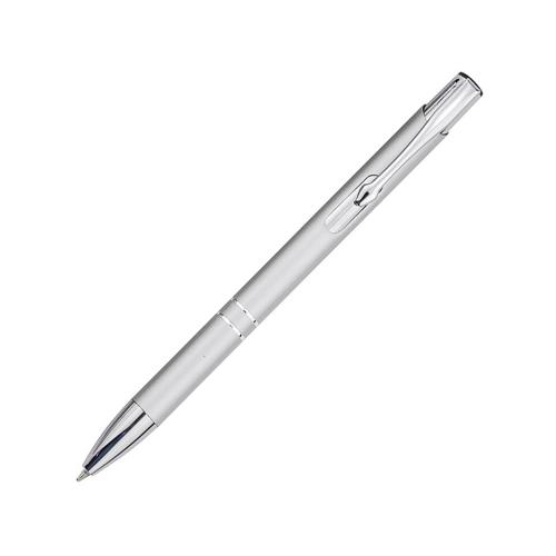 Шариковая ручка Moneta из переработанного алюминия (черные чернила) - Серебристый