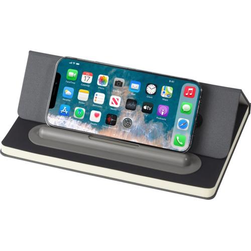 Skribo набор из шариковой ручки и блокнота - Серый; - купить подарки с логотипом в Воронеже