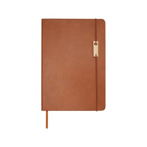 Legato блокнот формата А5 с набором из шариковой ручки и ручки-роллера - Коричневый; - купить необычные подарки в Воронеже