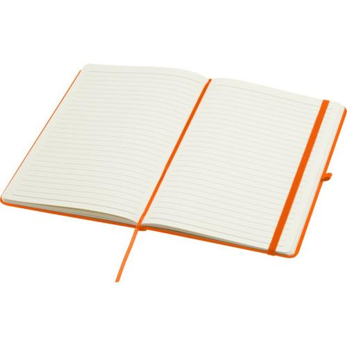 Блокнот Spectrum Plus формата A5 в твердой обложке - Оранжевый; - купить именные сувениры в Воронеже