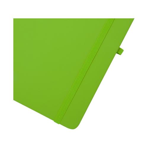 Блокнот Spectrum Plus формата A5 в твердой обложке - Зеленый лайм; - купить подарки с логотипом в Воронеже