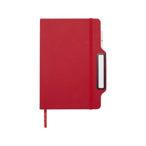 Nexus блокнот формата А5 в твердой обложке с ручкой и карандашом - Красный; - купить необычные подарки в Воронеже