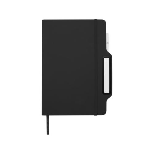 Nexus блокнот формата А5 в твердой обложке с ручкой и карандашом - сплошной черный; - купить необычные подарки в Воронеже