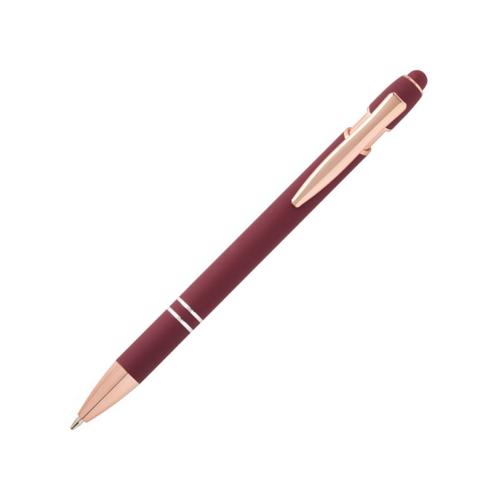 Nanna шариковая ручка с отделкой из розового золота - Бургунди (синие чернила)