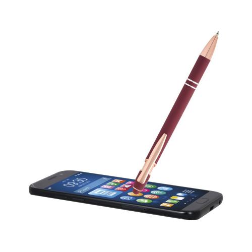 Nanna шариковая ручка с отделкой из розового золота - Бургунди ; - купить подарки с логотипом в Воронеже