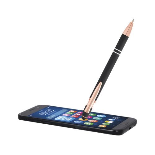 Nanna шариковая ручка с отделкой из розового золота - сплошной черный ; - купить подарки с логотипом в Воронеже