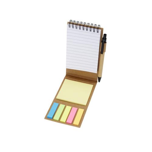 Flipper липкий блокнот с шариковой ручкой - Натуральный; - купить именные сувениры в Воронеже