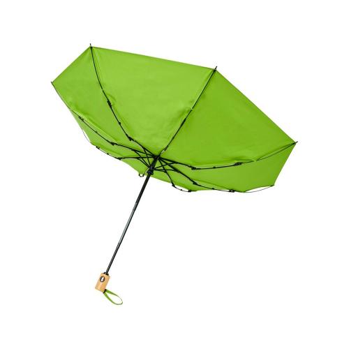 Автоматический складной зонт Bo из переработанного ПЭТ-пластика; - купить подарки с логотипом в Воронеже