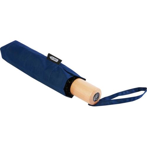 Birgit, складной ветроустойчивой зонт диаметром 21 дюйм из переработанного ПЭТ; - купить именные сувениры в Воронеже