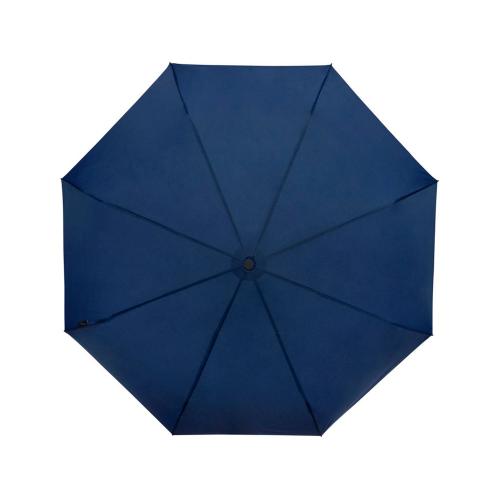 Birgit, складной ветроустойчивой зонт диаметром 21 дюйм из переработанного ПЭТ; - купить необычные подарки в Воронеже