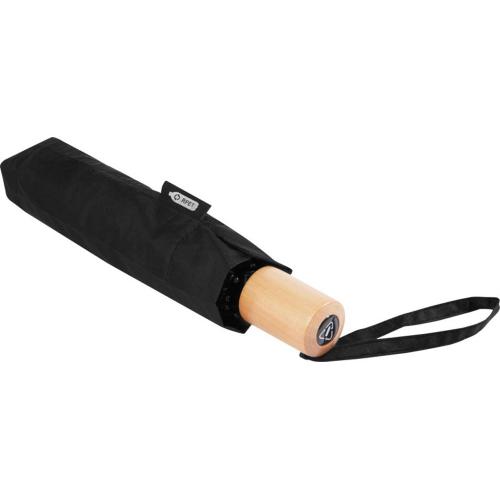 Birgit, складной ветроустойчивой зонт диаметром 21 дюйм из переработанного ПЭТ; - купить именные сувениры в Воронеже