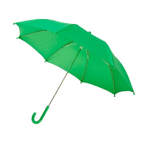 Детский 17-дюймовый ветрозащитный зонт Nina, зеленый светлый