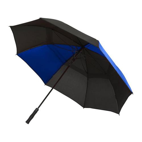 Джефф 30-дюймовый ветрозащитный зонт-трость, королевский синий/черный