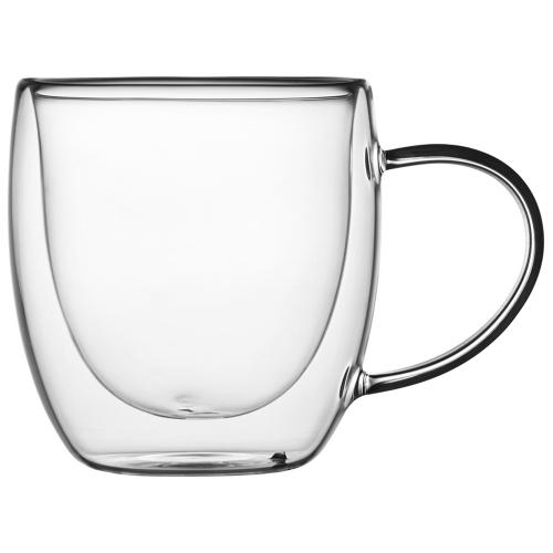 Кружка с двойными стенками на подставке с ложкой Teatrio; - купить необычные сувениры в Воронеже