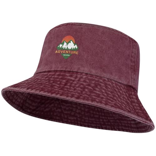 Панама Mitica стираная - Бургунди; - купить именные сувениры в Воронеже