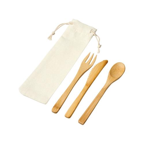 Набор столовых приборов Celuk из бамбука; - купить именные сувениры в Воронеже