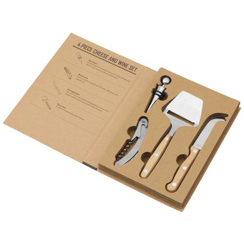 Подарочный набор для вина и сыра Reze из 4 предметов; - купить подарки с логотипом в Воронеже