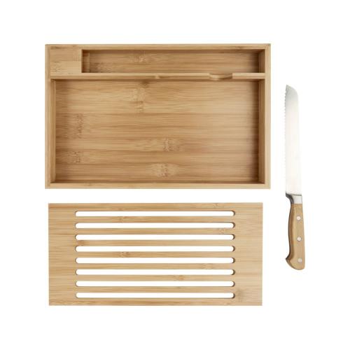 Бамбуковая разделочная доска с ножом Pao; - купить именные сувениры в Воронеже