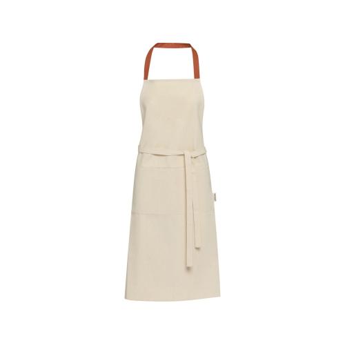 Nia фартук из переработанного хлопка плотностью 200 г/м² - красный кирпичный