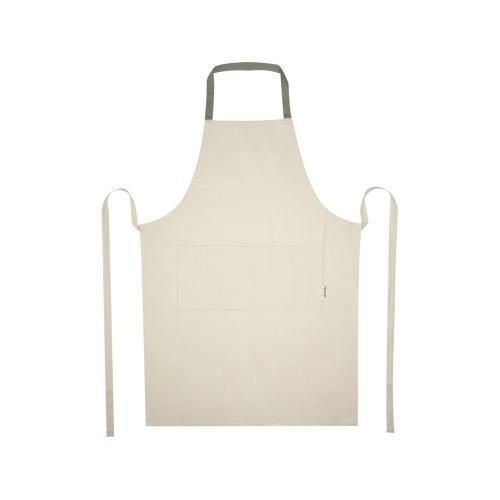 Nia фартук из переработанного хлопка плотностью 200 г/м² - Зеленый яркий; - купить необычные подарки в Воронеже