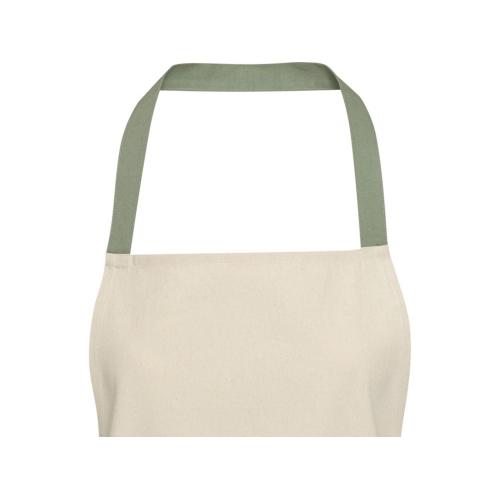 Nia фартук из переработанного хлопка плотностью 200 г/м² - Зеленый яркий; - купить именные сувениры в Воронеже