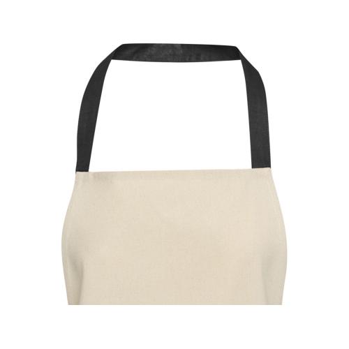 Nia фартук из переработанного хлопка плотностью 200 г/м² - сплошной черный; - купить именные сувениры в Воронеже